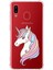 Samsung Galaxy A30 Uyumlu Köşe Korumalı Antişok Kapak Unicorn Tasarımlı Şeffaf Silikon Kılıf 1