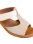 Ceria 31010-045 Topuklu Kadın Terlik Krem 36-40 4