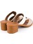 Ceria 31010-045 Topuklu Kadın Terlik Krem 36-40 5