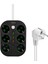 VE-22399 6'lı 1.5 Metre Kablolu 3 Usb'li Siyah Grup Priz 2