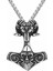 Viking Odin Koçbaşı Iskandinav Mjolnir Nordic Çelik Erkek Kolye Q0825 1