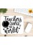 Teacher Change The World Baskılı Özel Tasarım Dikdörtgen Kaydırmaz Mousepad 1