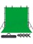 Green Screen Greenbox Yeşil Fon Perde 2X3M Fon Standı 4 Mandal 1