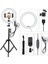 Youtuber LED Tripod Işıklı Telefon Tutucu Makyaj Işığı Ring Light Tripod 10 Inç 1