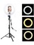 Youtuber LED Tripod Işıklı Telefon Tutucu Makyaj Işığı Ring Light Tripod 10 Inç 2