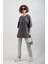 Antrasit Kalp Baskılı Soluk Efektli Oversize Tshirt 2