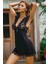Winta- Dantelli Gecelik Takım Babydoll Siyah 3