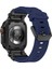 Watch 44MM KRD-101 Titanyum Metal Başlıklı Silikon Kordon 2