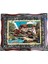 Hayallerdeki Ev Adlı Iran Tebriz Halı Tablo 101X81CM - Duvar Halı Kilim Tablo 1