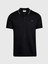 Erkek Pamuklu Logolu Dokuma Kumaş Siyah Polo Yaka T-Shirt K10K112751-BEH 5