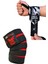 Dex Supports Lasting Energy Fitness Sporcu Bilekliği Dark Wrist Wraps+Sporcu Dizliği Knee Wraps 2'li Paket 1