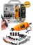 Tekno Trust SUPER199 199 Parça 500W Devir Ayarlı Hobi Gravür Oyma Makinesi Taşlama Zımpara Seti + Şaft Kablosu 2