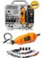 Tekno Trust SUPER199 199 Parça 500W Devir Ayarlı Hobi Gravür Oyma Makinesi Taşlama Zımpara Seti + Şaft Kablosu 3
