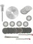 Tekno Trust Mini Grinder Vız Vız Için Kesici Aksesuar Seti Ahşap Metal Plastik Cam Kesme Mini Disk 1