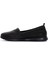 Kadın Siyah Deri Comfort Loafer 2
