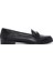 Kadın Siyah Deri Maskülen Loafer 1