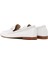 Kadın Bej Deri Maskülen Loafer 5