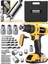 Tekno Trust Alman Metal Şanzıman 58 Watt 8 Ah Darbeli Çift Akülü Vidalama Şarjlı Matkap ve Gator Grip 1