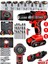 Tekno Trust Metal Şanzıman Darbeli 58 Watt 8 Ah Alman Li-Ion Bataryalı Çift Akülü Vidalama Matkap 2