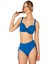 Kadın Fiyonk Detaylı Koyu Mavi Büyük Beden Bikini Takımı 5