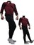 Bordo Erkek 3 Iplik Nefes Alabilen Pamuklu Spor Takım 4