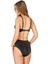 Kadın Siyah Simli Toparlayıcı Yüksek Bel Bikini Takımı 3