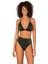 Kadın Halka Aksesuarlı Yüksel Bel Simli Bikini Takımı 1