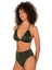 Kadın Halka Aksesuarlı Yüksel Bel Simli Bikini Takımı 4