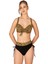 Kadın Büyük Beden Balenli Destekli Yılan Desenli Bikini Takımı 3