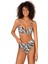 Kadın Zincir Desenli Toparlayıcı Yüksek Bel Bikini Takımı 1