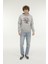 ml Jurassıc 17PK-253 3pr Grı Erkek Sweatshirt 5