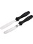 Paslanmaz Metal 2li Pasta Sıvama Bıçağı - Spatula Seti Kek Kazıyıcı Krema Yayma, Pasta Dekorasyonu 1