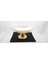 Şeffaf Gold Renk Ayaklı Cam Oval Gondol Meyvelik 30 cm 1