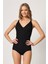 Siyah Emay 2821 Balenli Double Boy Slip Lazer Korse 1