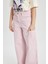 Kız Çocuk Wide Leg Kargo Geniş Paça Jean Pantolon C0451A824SP 5