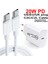 20W Hızlı Şarj Cihazı USB C Fiş Adaptörü C Tipi Kablo Pd Hızlı Şarj iphone 14 12 Huawei Xiaomi Samsung S20 Macbook iPad Pro (Yurt Dışından) 2