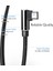 USB C Kablosu 90 Derece 3A Hızlı Şarj Cihazı USB C Tipi Kablo Samsung S21 S10 A51 Xiaomi Redmi Huawei 2 M 3 M Cep Telefonu USB C Kablosu (Yurt Dışından) 3
