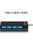 USB 2.0 Hub USB Hub 2.0 Çoklu USB Ayırıcı Hab Güç Adaptörü Kullanın 4/8 Bağlantı Noktası Çoklu Genişletici 2.0 Pc Için Anahtarlı Usb3 Hub (Yurt Dışından) 5