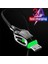 Mikro USB Kablosu Şarj Kablosu 3A Hızlı Şarj Cihazı Siyah Mamba LED Göstergesi Samsung Huawei Kablosu Için Xiaomi Telefon Aksesuarları (Yurt Dışından) 1