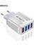 Hızlı 4 USB Şarj Cihazı Hızlı Şarj 3.0 Hızlı USB Duvar Şarj Cihazı Taşınabilir Mobil Şarj Cihazı Qc 3.0 Adaptörü Xiaomi iPhone x Için Ab Abd Tak (Yurt Dışından) 1