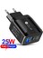 25W Qc+Pd 3.0 USB Bağlantı Noktası Şarj Cihazı Telefon Için Hızlı Şarj 13 12 11 Pro Max x Xs Xr Pad Huawei Xiaomi Lg Samsung Ab/abd Tak Adaptörü (Yurt Dışından) 1