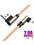 Mikro USB Kablosu Samsung S7 Huawei Xiaomi Redmi Lg 1 M 2 M 3 M Hızlı Şarj Data Sync USB Kablosu 90 Derece Dirsek Şarj Kablosu (Yurt Dışından) 1