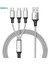 3 In 1 Tip C Mikro USB Çoklu Şarj Kablosu iPhone Huawei Samsung Cep Telefonu Tel Kordon Aksesuarları USB Şarj Veri Kablosu (Yurt Dışından) 1