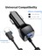Uslıon USB Araç Telefonu Şarj Cihazı Samsung S10 S9 Artı Araç Şarj Cihazı Mikro USB C Tipi Kablo Hızlı Hızlı Şarj Xiaomi Huawei Sony (Yurt Dışından) 4