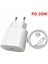 Pd 20W USB Tip C Şarj Cihazı Hızlı Şarj 3.0 4.0 Şarj Adaptörü iPhone 14 13 12 11 Pro Max Samsung Xiaomi Hızlı Şarj Kablosu (Yurt Dışından) 1