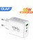 60W USB Tip C Şarj Cihazı Hızlı Şarj 3.0 Cep Telefonu 3 Port Duvar Hızlı Pd Şarj Adaptörü iPhone 14 13 Samsung Xiaomi Poco F3 (Yurt Dışından) 1