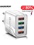 Hızlı Şarj USB Şarj Aleti 4 Port Qc 3.0 Duvar Seyahat Hızlı Şarj iPhone Xiaomi Mi 11 Cep Telefonu Ab Abd Tak Şarj Adaptörü (Yurt Dışından) 1