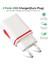 1 Adet Ab Tak 2A Hızlı Şarj USB Çift Bağlantı Noktası Çıkışı Duvar Şarj Cihazı Seyahat Fişi Güç Adaptörü Telefon Için Uyumlu (Yurt Dışından) 1