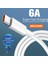 6A 66W USB C Tipi Süper Hızlı Kablo Xiaomi Samsung Huawei Oneplus Lg Için Oppo Vıvo Hızlı Şarj USB C Şarj Aleti Kablosu Veri Kablosu (Yurt Dışından) 1
