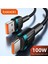 Toocki 7A USB C Tipi Kablo Huawei Onur Için 100 W/66 W Hızlı Şarj Cihazı Şarj Tipi C Usb-C Kablosu 3 M Xiaomi Poco Oneplus Samsung (Yurt Dışından) 1